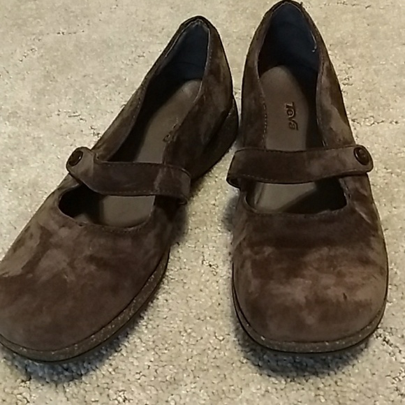 Teva Shoes - Teva brown suede shoes. Cork and rubber soles